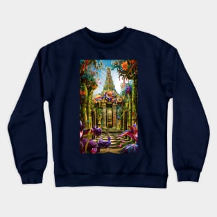 Temple in the jungle Crewneck Sweatshirt